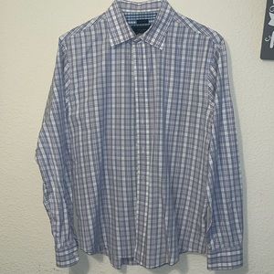 Jos. A. Bank Traditional Fit Button-Down Collar Plaid Sportshirt
